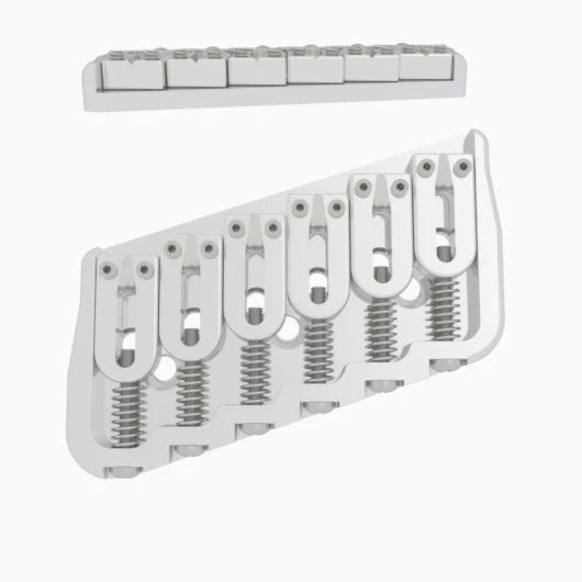 Hipshot Multi-Scale Fixed Guitar Bridge, 6 String